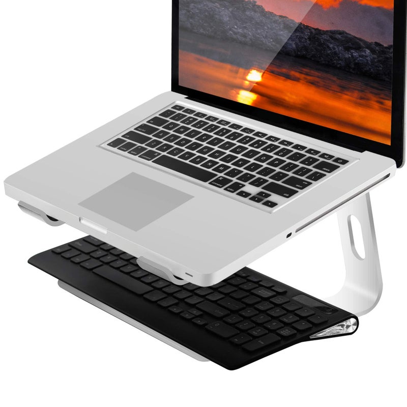 Orionstar Laptop Stand Portable Aluminum Laptop Riser Compatible with Mac MacBook Air Pro 10 to 15.6 Inch Notebook Computer, Detachable Ergonomic Elevator Holder, Silver - Image 5